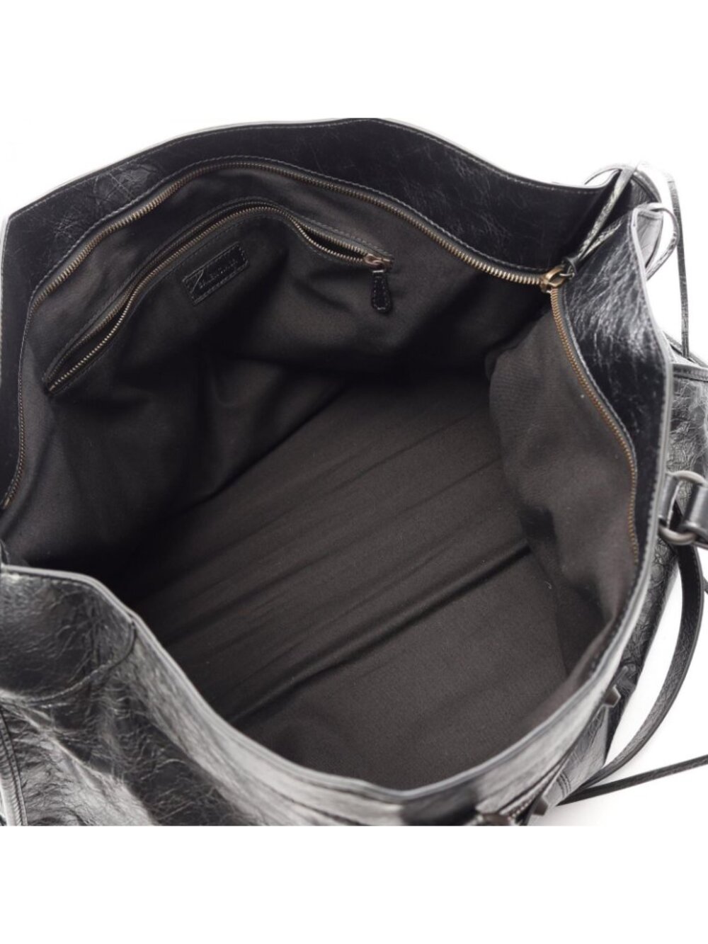 ★SOLD★ Balenciaga Boston Bag le City 2-Way Black Leather - Picture 3 of 4